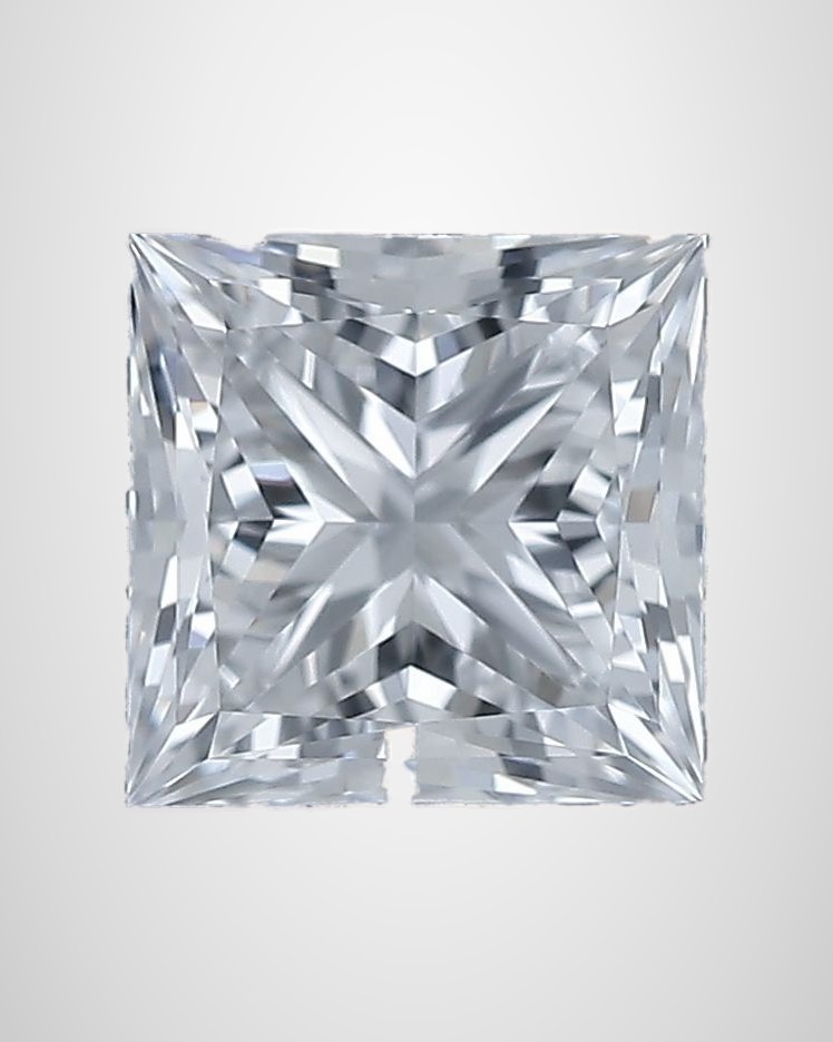 0.70 ct Princess Natural Diamond, D IF