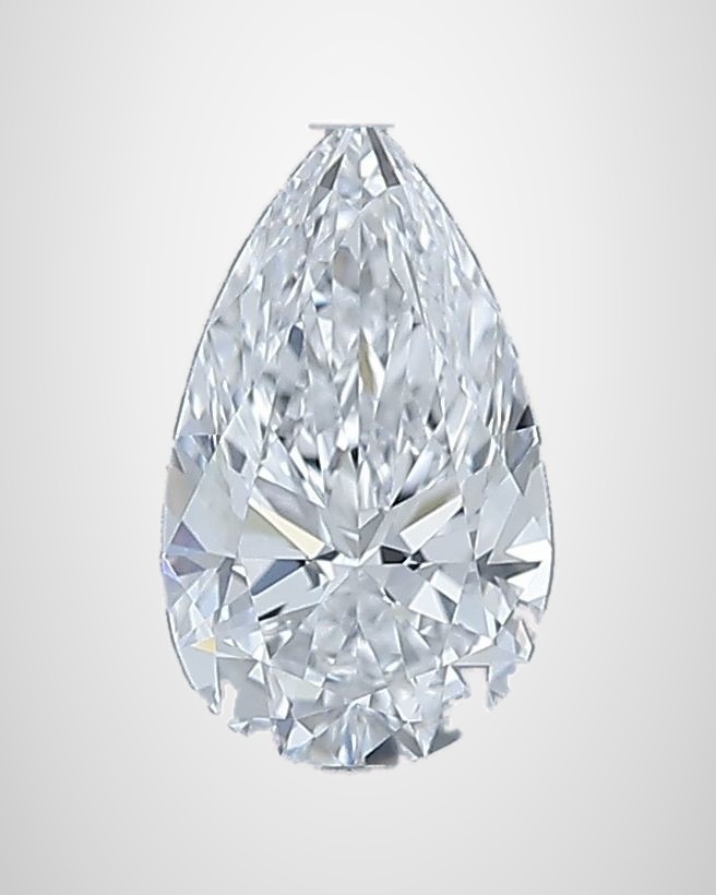 0.70 ct Pear Natural Diamond, D IF