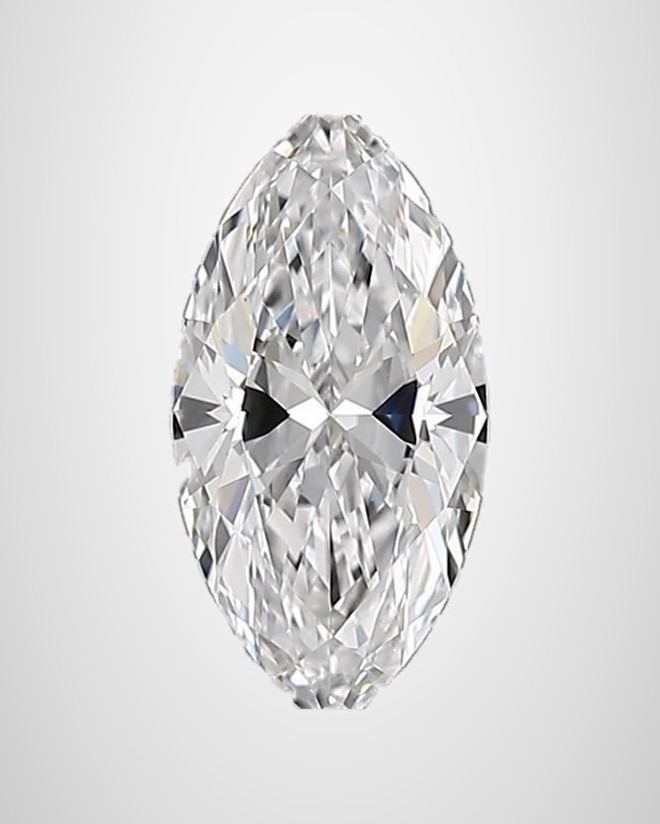 0.52 ct Marquise Natural Diamond, D IF