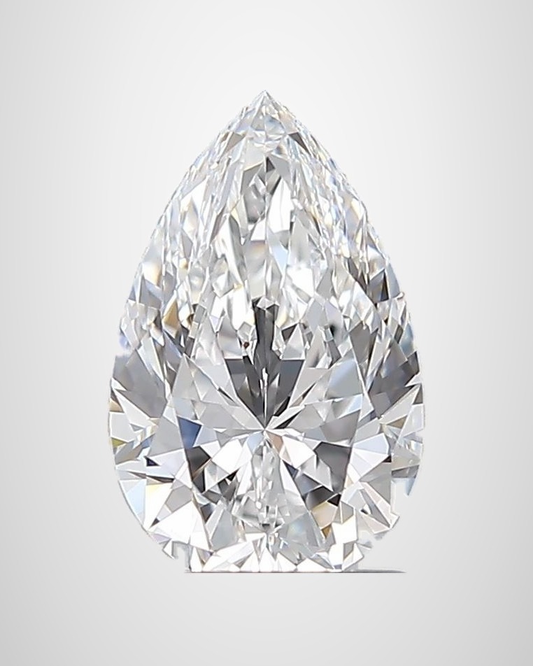 1.20 ct Pear Natural Diamond, D IF