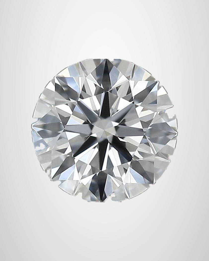 0.45 ct Round Natural Diamond, D IF
