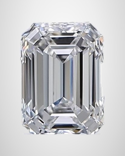 1.01 ct Emerald Natural Diamond, D IF