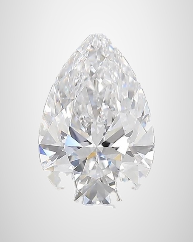 1.00 ct Pear Natural Diamond, D IF