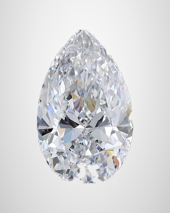2.01 ct Pear Natural Diamond, D IF