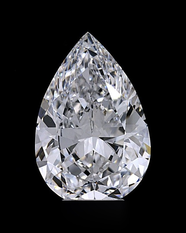 7.60 ct Pear Natural Diamond, D IF