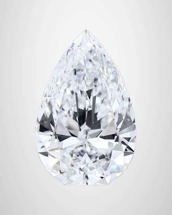 3.01 ct Pear Natural Diamond, D IF