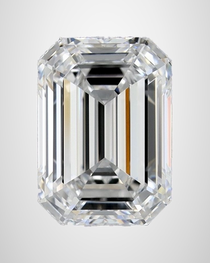 2.01 ct Emerald Natural Diamond, D IF