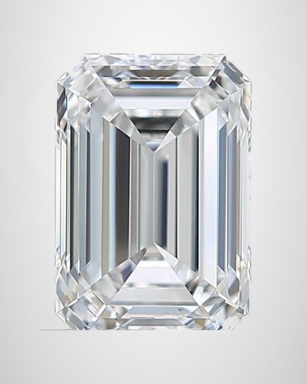 0.90 ct Emerald Natural Diamond, D IF