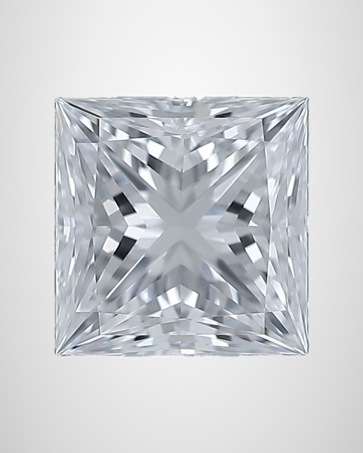 0.47 ct Princess Natural Diamond, D IF