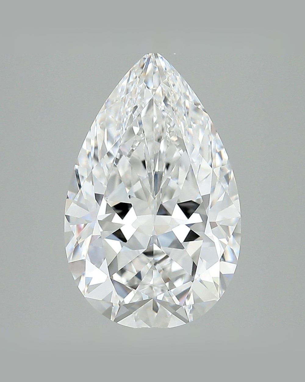 5.06 ct Pear Natural Diamond, D IF