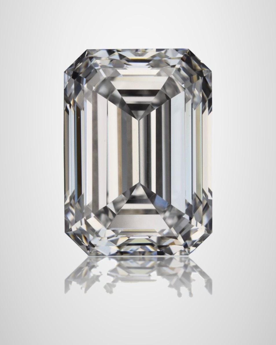 0.90 ct Emerald Natural Diamond, D IF