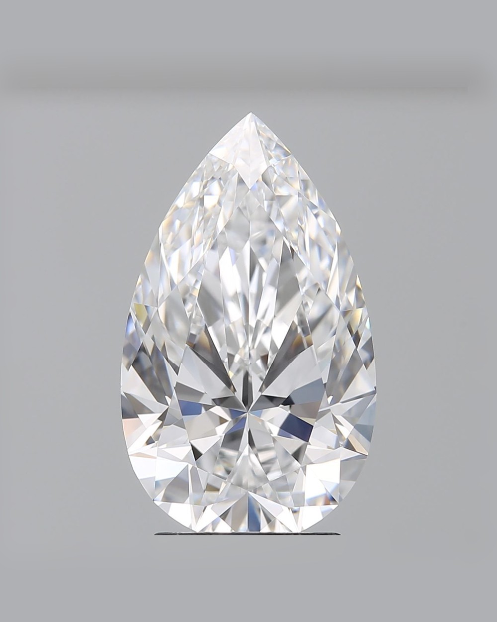 3.09 ct Pear Natural Diamond, D IF