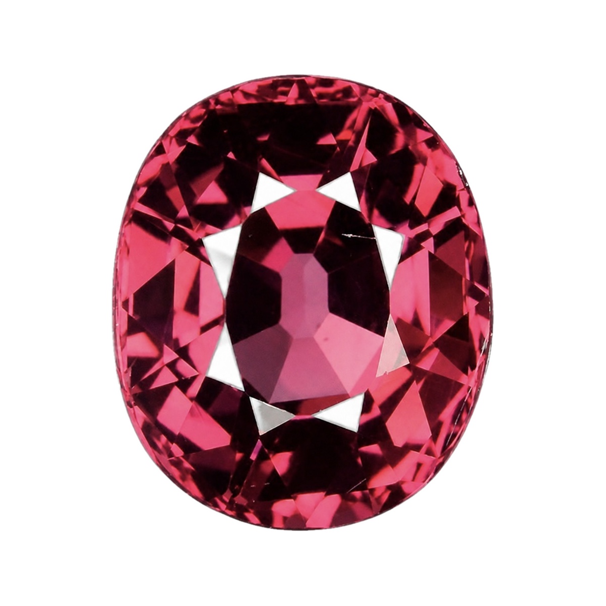 2.58 ct Oval Garnet from Tanzania, Purplish Pink