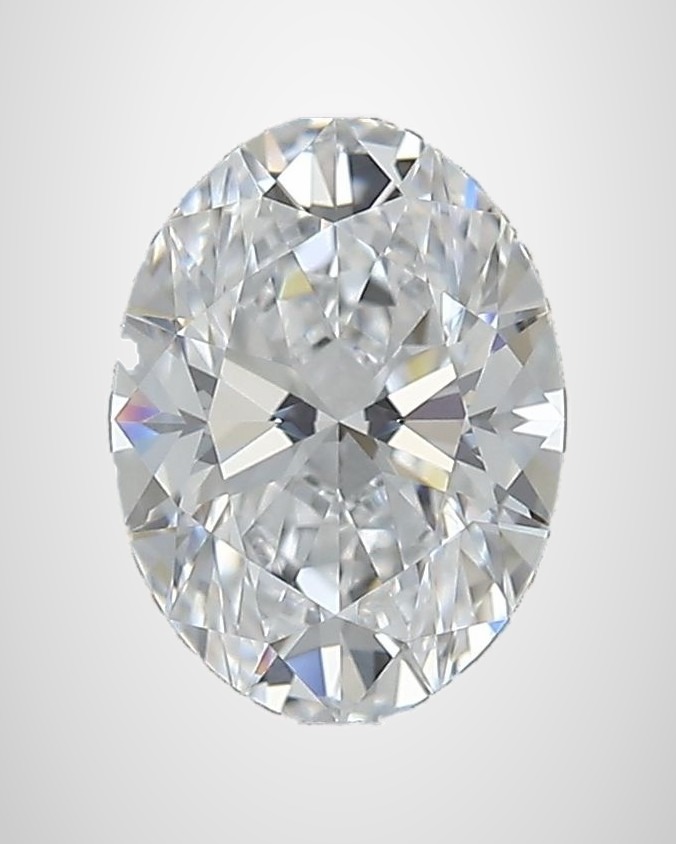 0.91 ct Oval Natural Diamond, D IF
