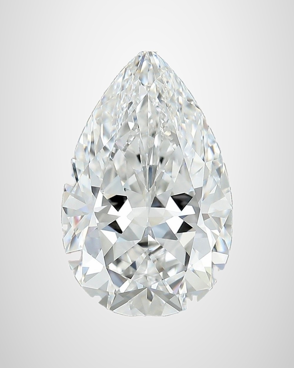 5.06 ct Pear Natural Diamond, D IF