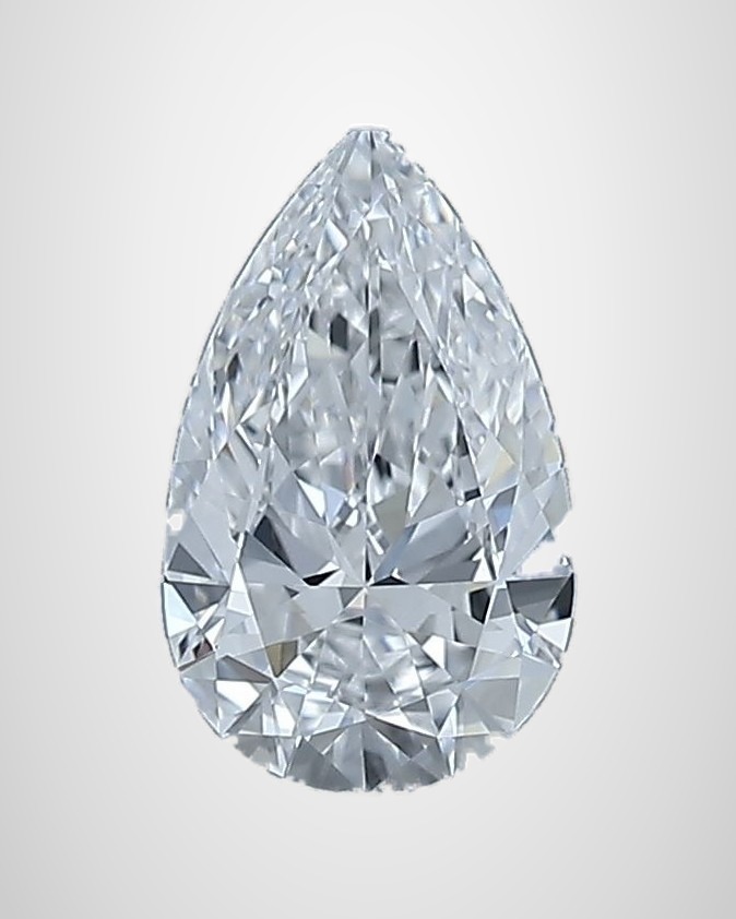 0.90 ct Pear Natural Diamond, D IF