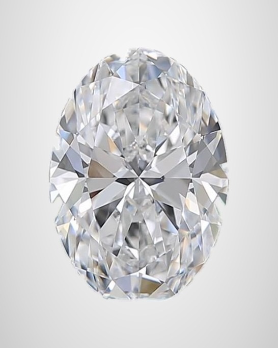 1.50 ct Oval Natural Diamond, D IF