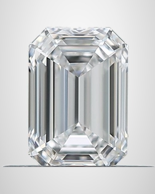 0.51 ct Emerald Natural Diamond, D IF