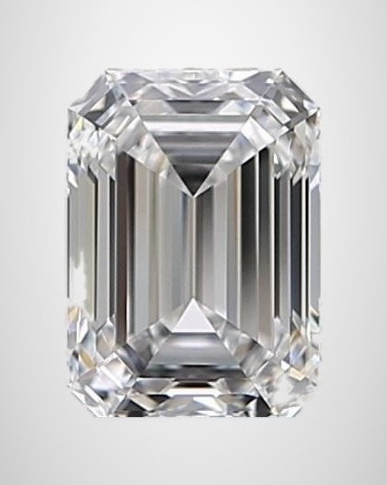 1.01 ct Emerald Natural Diamond, D IF