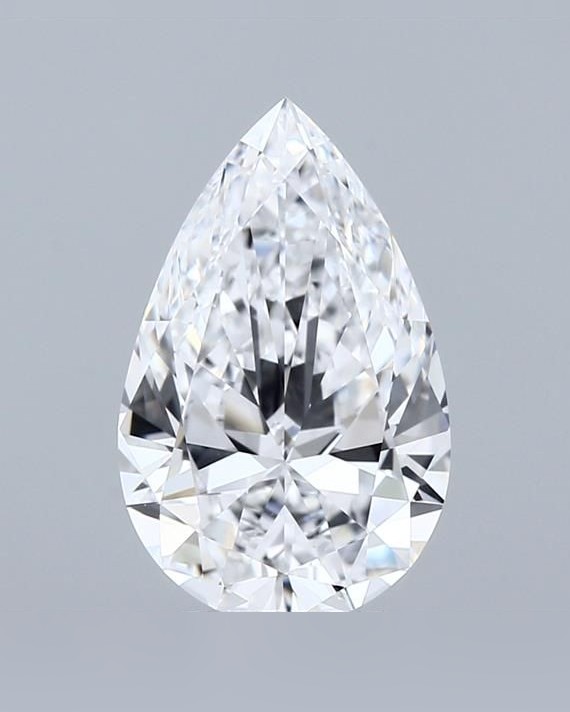 3.01 ct Pear Natural Diamond, D IF